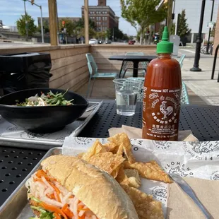 Garlic Shrimp Bánh Mì.