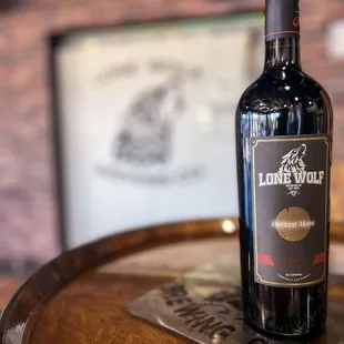 Wine is available at Lone Wolf Brewing Co.