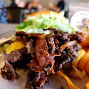 &quot;Welcome to Smashville&quot; Burger Close Up