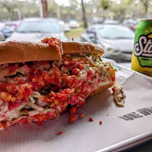 Walk the walk, chicken sandwich