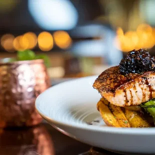Roasted Salmon with Balsamic Reduction
