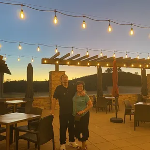 My beloved parents double date dinner !!  Wonderful evening , food , restaurant , outside sitting table areas !!