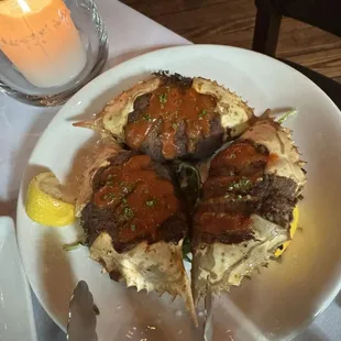 Deviled Gulf Coast Blue Crabs