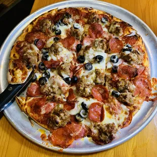 pizza, food