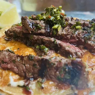 Carne asada taco