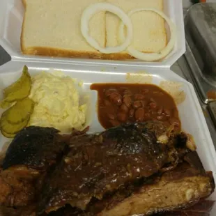 ribs, food, bbq ribs