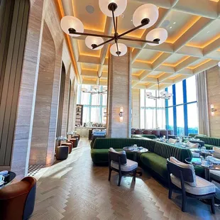 the interior of a restaurant