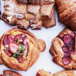a variety of pastries