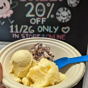 Pineapple sorbet, pumpkin, and saltine paradise