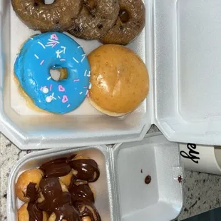 a variety of doughnuts