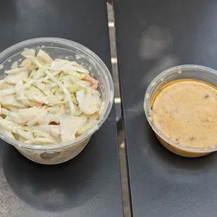 Coleslaw and Cajun Garlic Butter