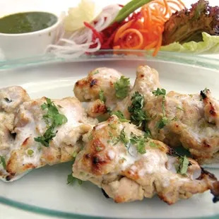 pepper chicken kebabs very delicious and tasty yummy.....