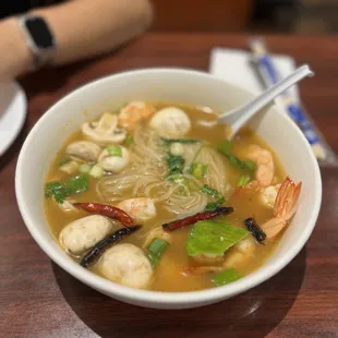 Tom Yum. Ok. Not very spicy even when requested.