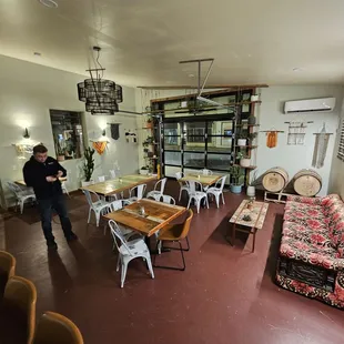 a view of the inside of a brewery