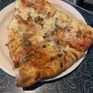 Kids pizza with sausage