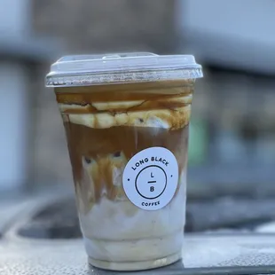 One of the popular coffee drink here - Einspanner