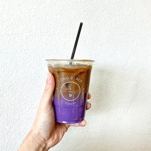 Ube latte