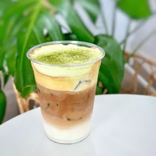 Iced Pistachio Cream Latte