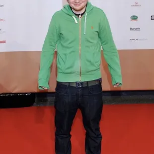 ed sheerer on the red carpet