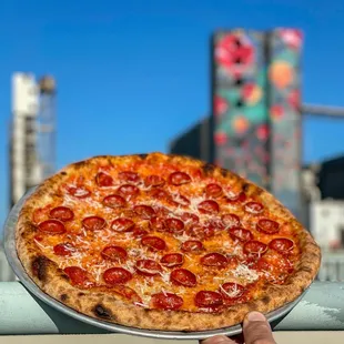 pizza, food