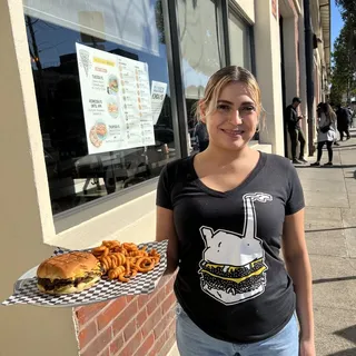 Smack Stack Cheeseburger and Fries
