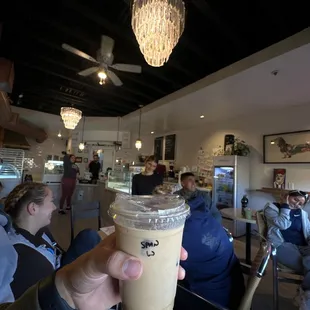 Delicious coffee, lots of options, extremely friendly owner, and a super cozy spot.