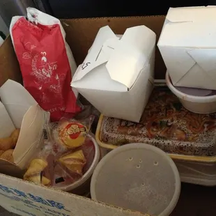 That's $40 worth of Chinese food!! Today's lunches, dinners, and tomorrow's lunches! Home improvement projects! Lol