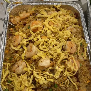 House fried rice party tray