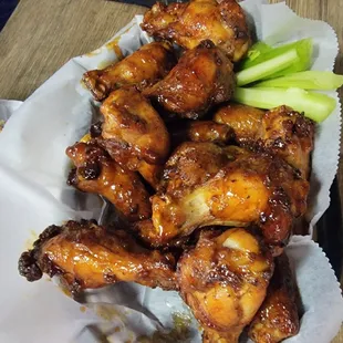 Kickin Bourbon Wings