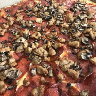 Pepperoni Sausage and Mushrooms