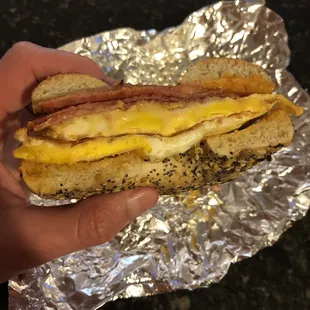 Taylor Ham, Egg &amp; Cheese on Everything! Mmm
