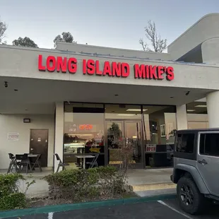 the front of the restaurant