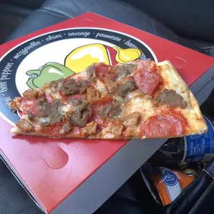 Authentic New York Style pizza!!! Meat lovers