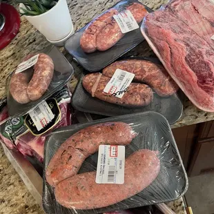 Carnes e linguiças artesanais