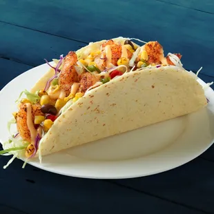 a taco on a plate
