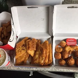 8-Pc Family Fish Dinner and Add-A-Piece Fried Shrimp