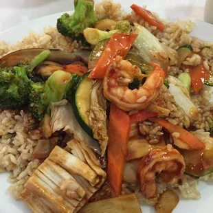 Vegetarian Rice Plates