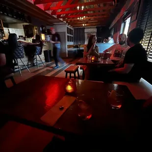 Inside the bar