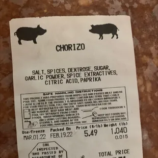 Chorizo soooo delish