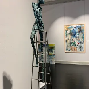 Rock paper metal exhibit.