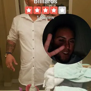 a man taking a selfie