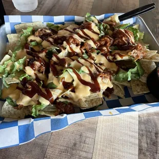 Pulled pork nachos
