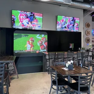 Simulator - not only for hitting balls- can also be another TV!