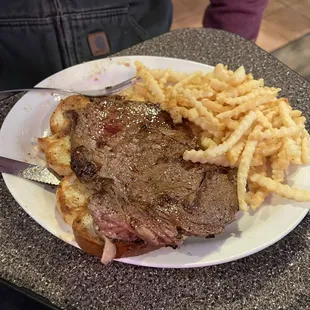 Ribeye Sandwich. Healthy Portion