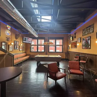 Darts &amp; Pool table now in the backroom