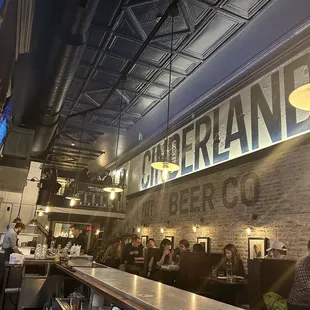 View from the bar