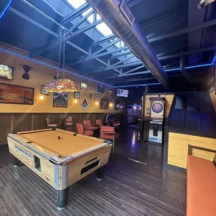 Darts &amp; Pool table now in the backroom