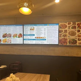 Menu and photos of menu items