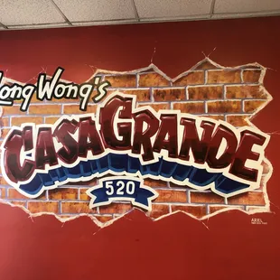 Our Casa Grande Mural! Come in and take pictures and upload them to our yelp page or Facebook CG Long Wongs