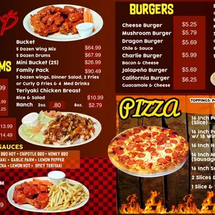 Updated menu prices